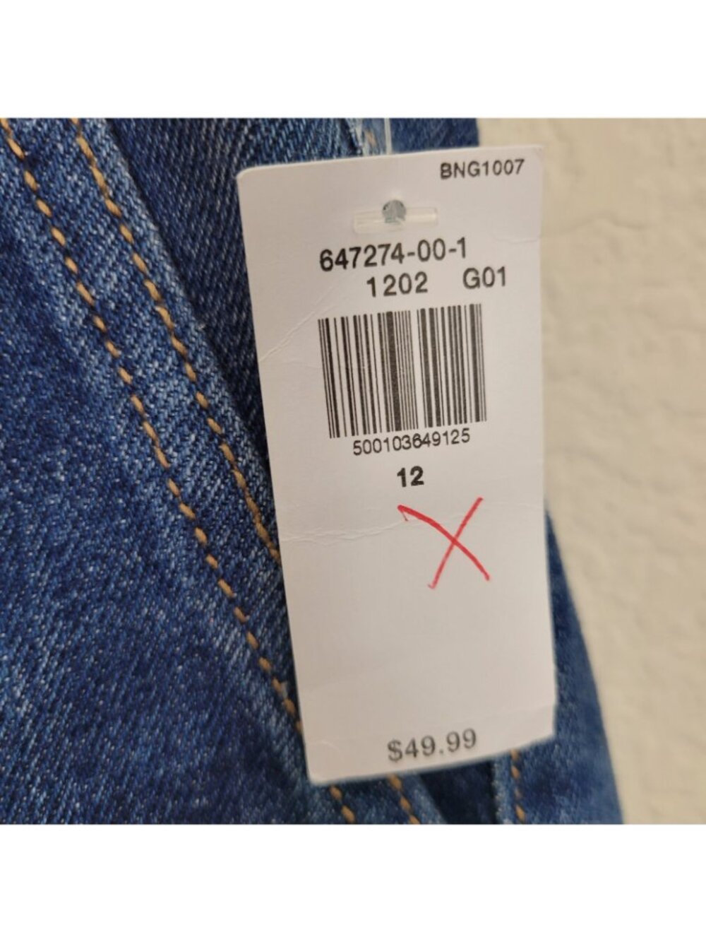 Old Navy OG Loose Jeans Sz 12 Straight Leg High Rise Casual NWT Capsule Wardrobe - Picture 4 of 10